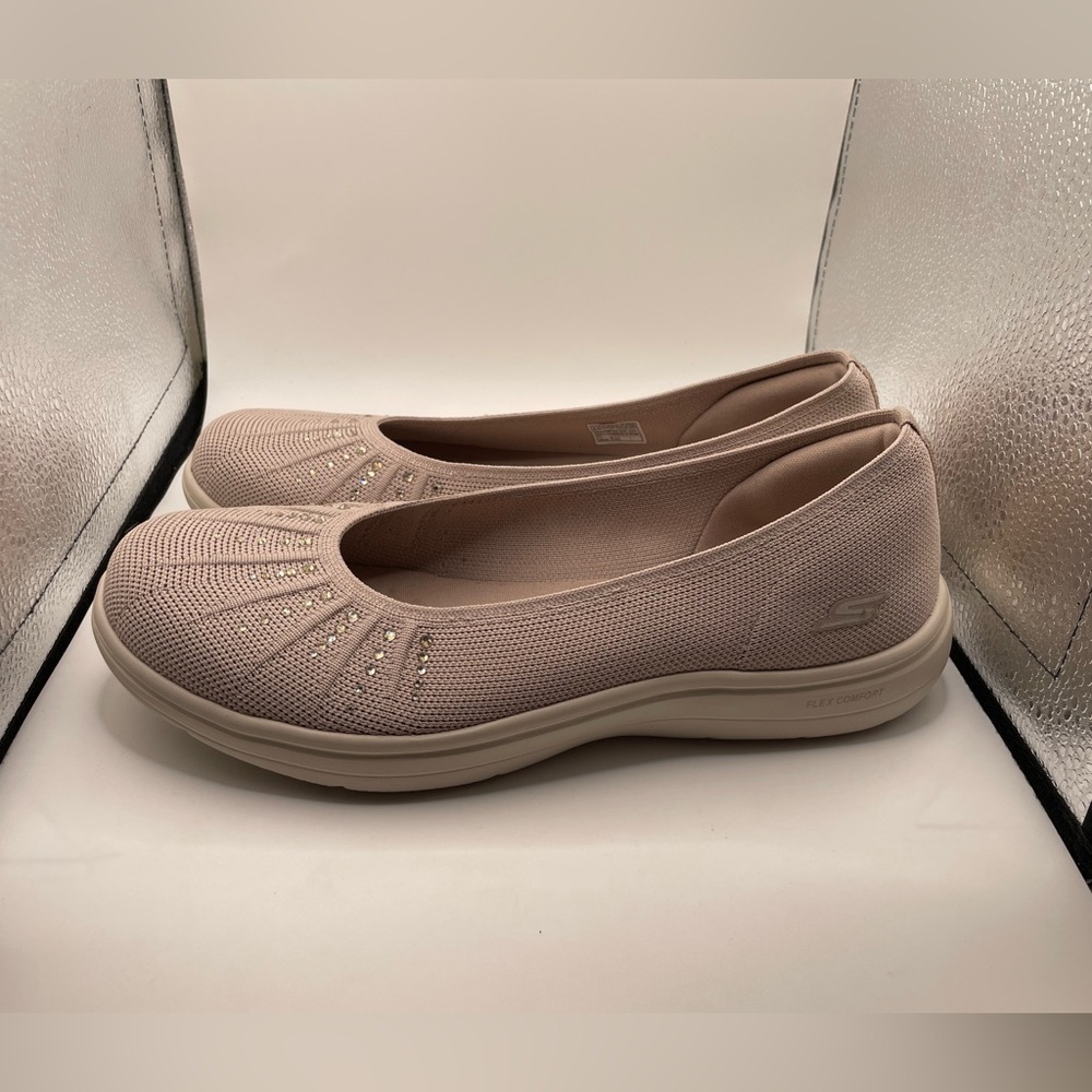 Skechers Women’s Slip-On Flats in Light Blush